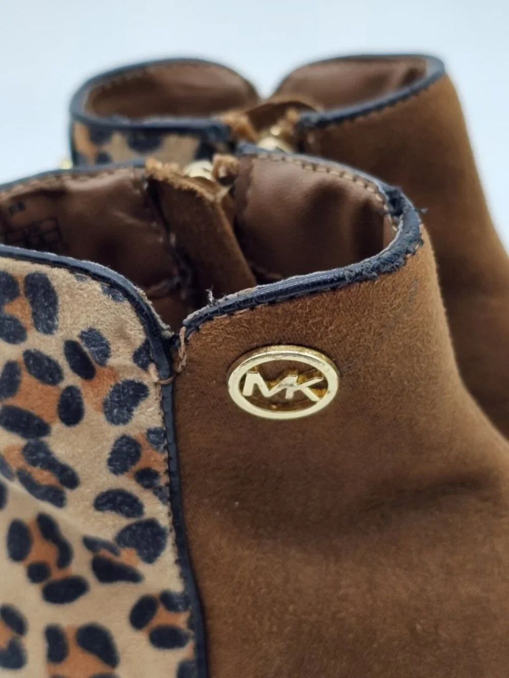 Michael Michael Kors Baby Girls Boots Size 6 Brown Leopard Cowgirl Western Shoes